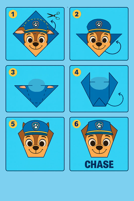 Plantilla Origami de Paw Patrol